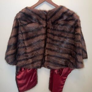 Vintage Mink Fur Cape